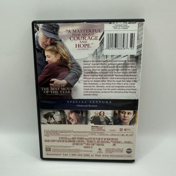 The Book Thief DVD Geoffrey Rush Emily Watson Fox PG13 Drama Based On Bestseller - Picture 3 of 4
